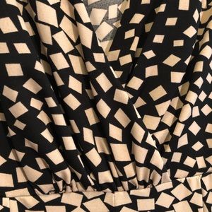 Haani Woman dress wrap style top with full skirt